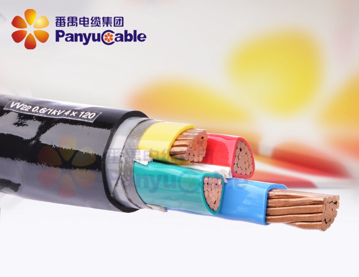 鎧裝聚氯乙烯護套電力電纜銅芯聚氯乙烯絕緣鋼帶